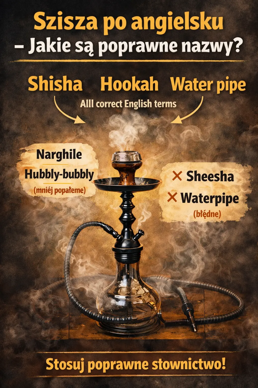 Szisza po angielsku – Jakie są poprawne nazwy?