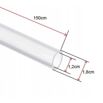 Wąż silikonowy do sziszy soft karbonowy 150 cm