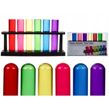 Komplet kolorowych kieliszków na imprezę szoty 6szt.