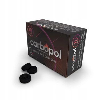 Węgielki samorozpalające trybularzowe Carbopol 40mm 100szt