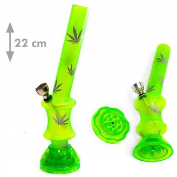 BONGO AKRYLOWE + MŁYNEK Fajka Wodna Amsterdam 22cm