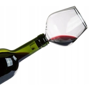 Wkręcany kieliszek konesera wina do butelki prezent