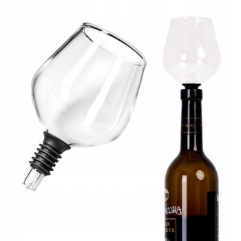 Wkręcany kieliszek konesera wina do butelki prezent