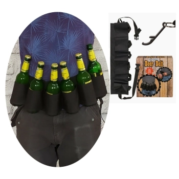 Pas piwny z otwieraczem na 6 piw to zabawny i praktyczny gadżet na imprezę, idealny prezent na 18 dla każdego piwosza.