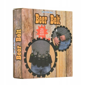 Pas piwny z otwieraczem na 6 piw to zabawny i praktyczny gadżet na imprezę, idealny prezent na 18 dla każdego piwosza.