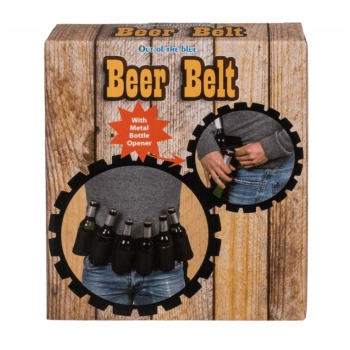 Pas piwny z otwieraczem na 6 piw to zabawny i praktyczny gadżet na imprezę, idealny prezent na 18 dla każdego piwosza.