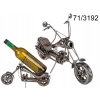metalowy stojak na wino motocykl prezent dla motocyklisty